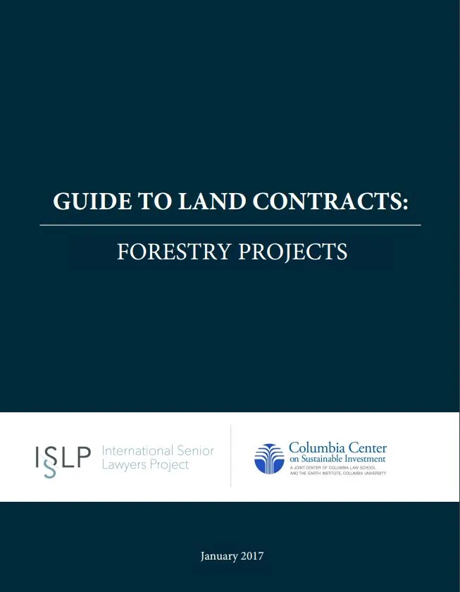 guide to land contracts: forestry cover