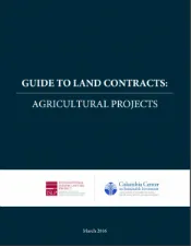 guide to open land contracts: agriculture cover