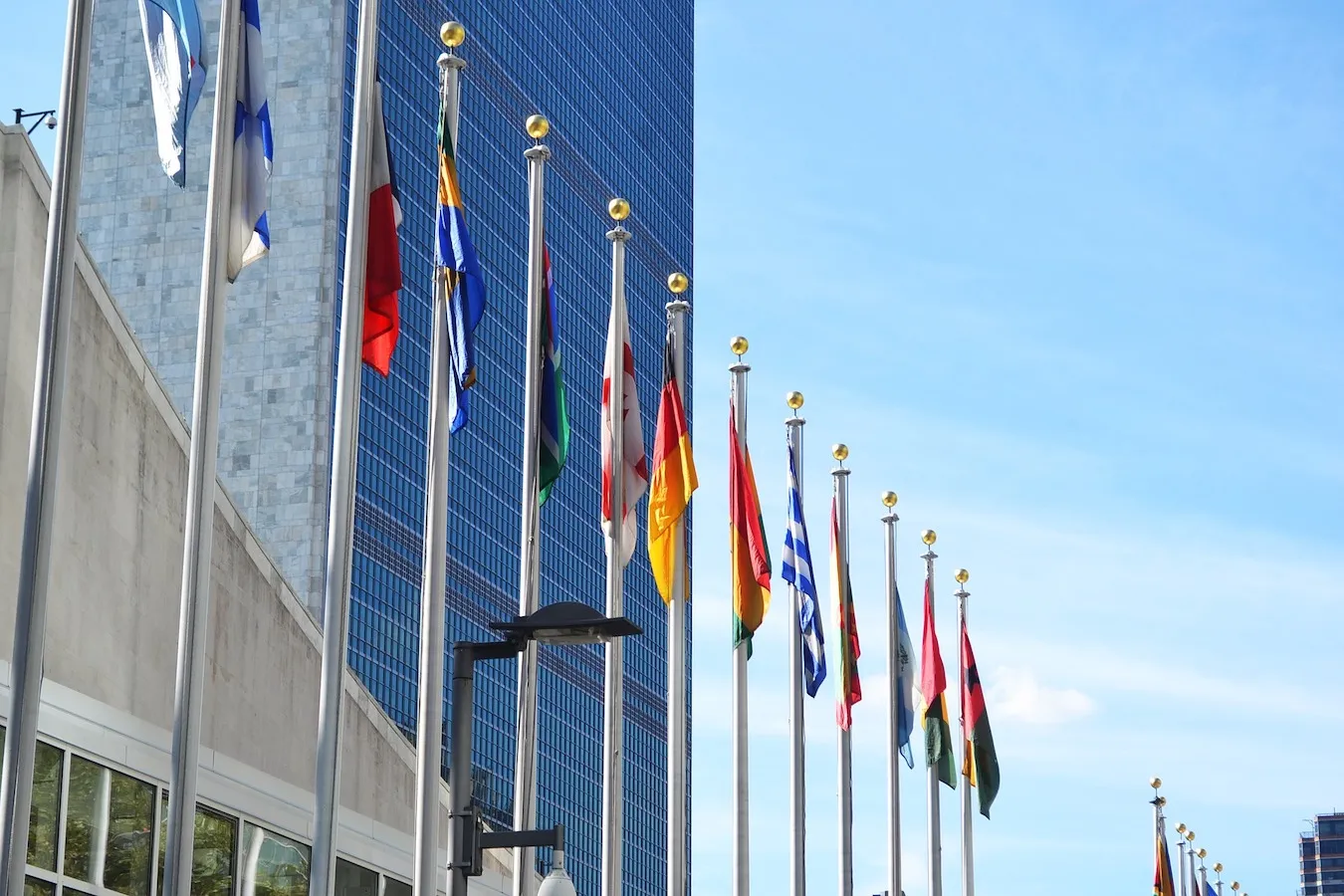 United Nations flags
